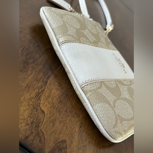 Coach Signature PVC Leather Small Wristlet Wallet - Picture 6 of 16